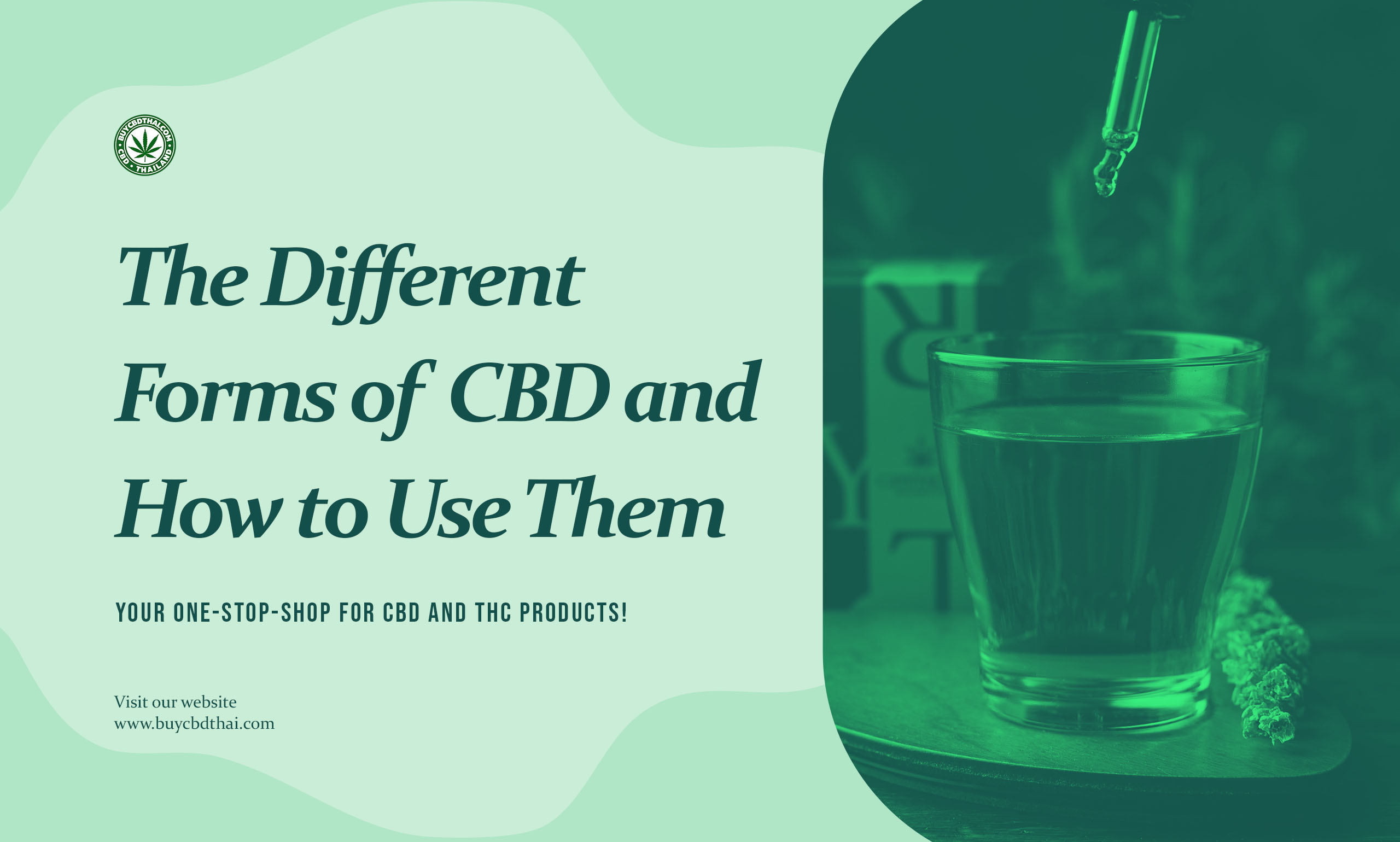 The Different Forms of CBD and How to Use Them